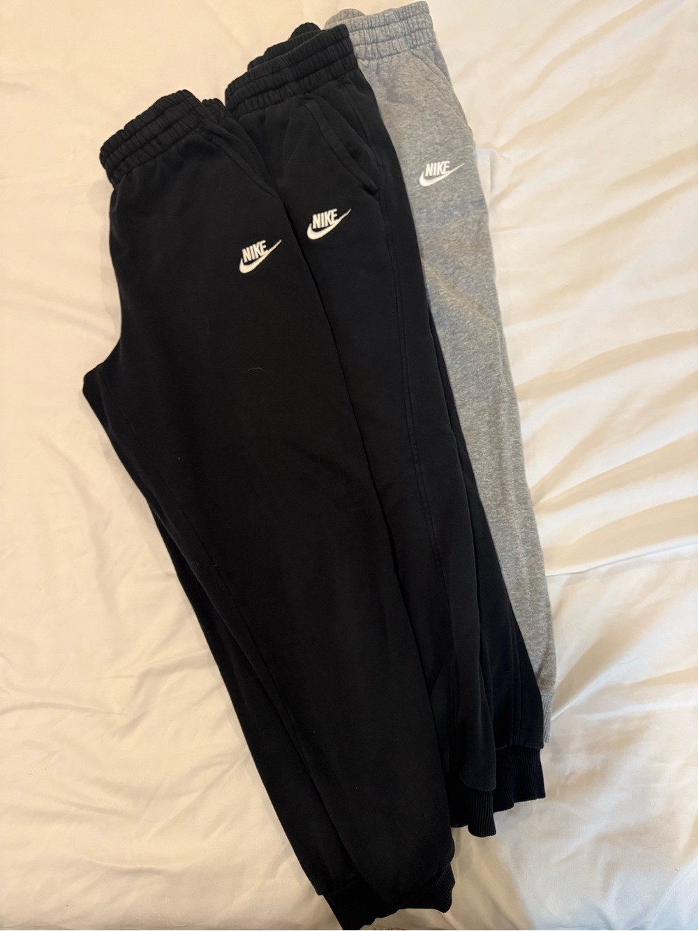 Nike Kids Black & Gray Fleece Jogger Pants - Duo Pack